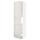 METOD High cab f fridge/freezer w 2 doors, white/Ringhult light grey, 60x60x220 cm