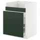 METOD / MAXIMERA Base cb f HAVSEN snk/3 frnts/2 drws, white/Havstorp deep green, 60x60x80 cm