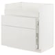 METOD / MAXIMERA Base cb f HAVSEN snk/3 frnts/2 drws, white/Ringhult light grey, 80x60x80 cm