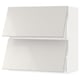 METOD Wall cabinet horizontal w 2 doors, white/Ringhult light grey, 80x37x80 cm