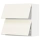 METOD Wall cabinet horizontal w 2 doors, white/Vallstena white, 80x37x80 cm