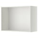 White METOD wall cabinet. Rectangular, simple design with perforated side panel.