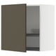 METOD Wall cabinet with dish drainer, white/Havstorp brown-beige, 60x37x60 cm