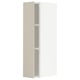 METOD Wall cabinet with shelves, white/Havstorp beige, 20x37x80 cm
