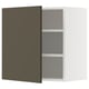 METOD Wall cabinet with shelves, white/Havstorp brown-beige, 60x37x60 cm