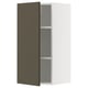 METOD Wall cabinet with shelves, white/Havstorp brown-beige, 40x37x80 cm