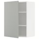 METOD Wall cabinet with shelves, white/Havstorp light grey, 60x37x80 cm
