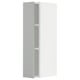 METOD Wall cabinet with shelves, white/Havstorp light grey, 20x37x80 cm