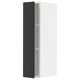 METOD Wall cabinet with shelves, white/Nickebo matt anthracite, 20x37x80 cm