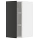 METOD Wall cabinet with shelves, white/Nickebo matt anthracite, 30x37x60 cm