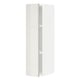 METOD Wall cabinet with shelves, white/Ringhult light grey, 20x37x80 cm