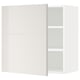 METOD Wall cabinet with shelves, white/Ringhult light grey, 60x37x60 cm