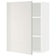 METOD Wall cabinet with shelves, white/Ringhult light grey, 60x37x80 cm