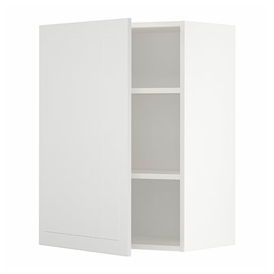 METOD Wall cabinet with shelves, white/Stensund white, 60x37x80 cm