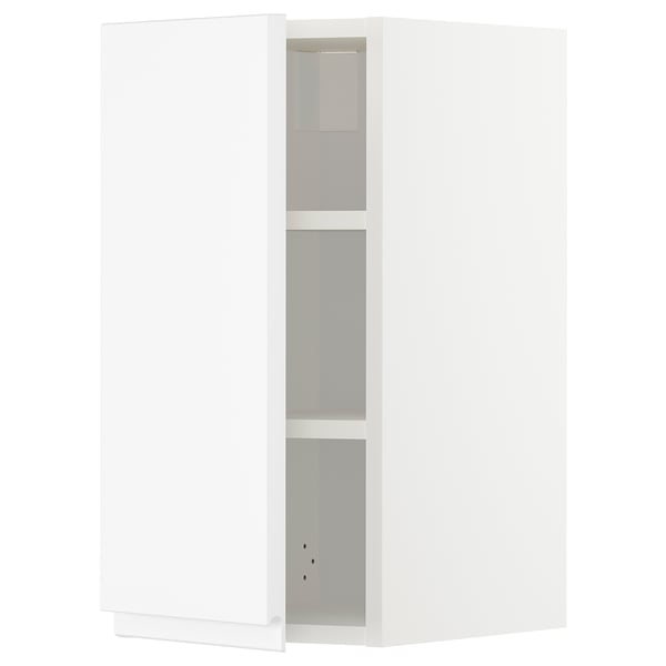 METOD Wall cabinet with shelves, white/Voxtorp matt white, 30x37x60 cm