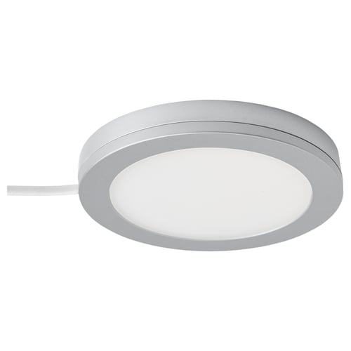 MITTLED, silver, round, led cabinet light, modern, energy-efficient