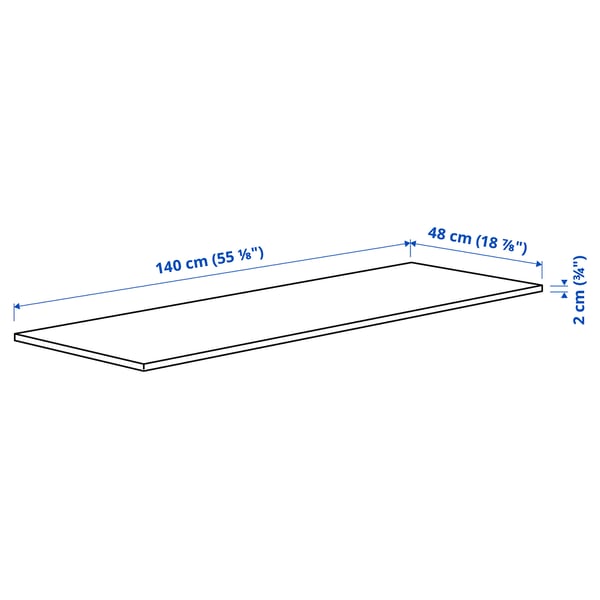 Illustration with measurements for the product: MITTZON.
