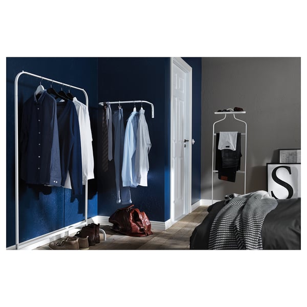 MULIG Clothes rack, white, 99x152 cm IKEA
