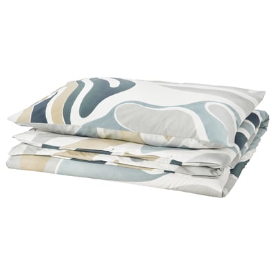MYGGLASVINGE Duvet cover and pillowcase, multicolour, 150x200/50x80 cm