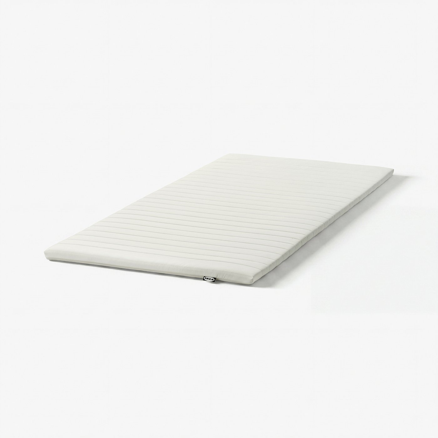 NÄSFJÄLLET Mattress pad, white, 90x200 cm