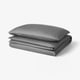 NATTJASMIN Duvet cover and pillowcase, dark grey, 150x200/50x80 cm
