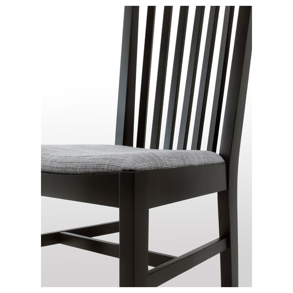 NORRNÄS Chair - black, Isunda grey - IKEA
