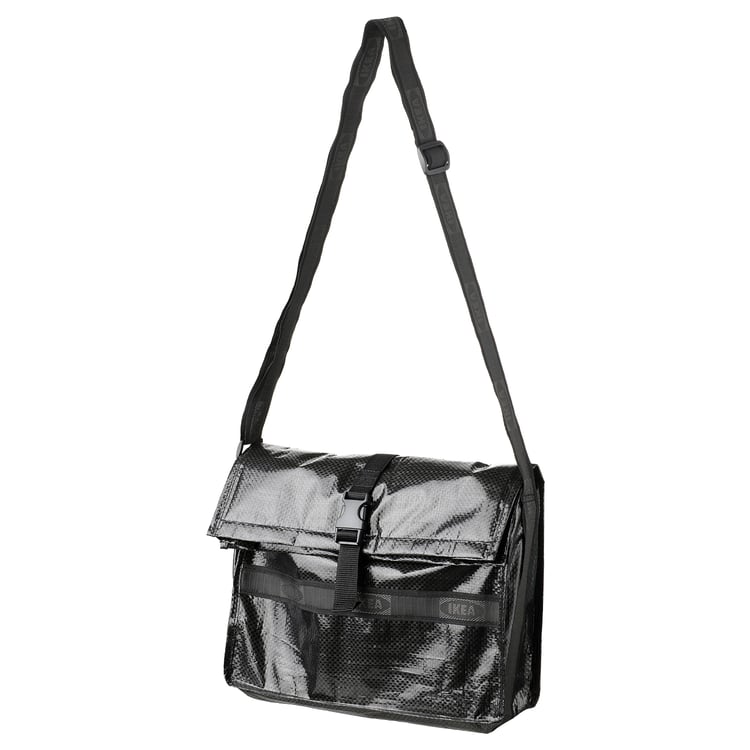 OBEGRÄNSAD Shoulder bag, black, 34x43x10 cm/13 l IKEA