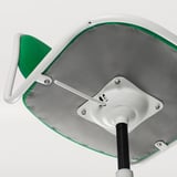 ÖRFJÄLL Swivel chair, white/Vissle green