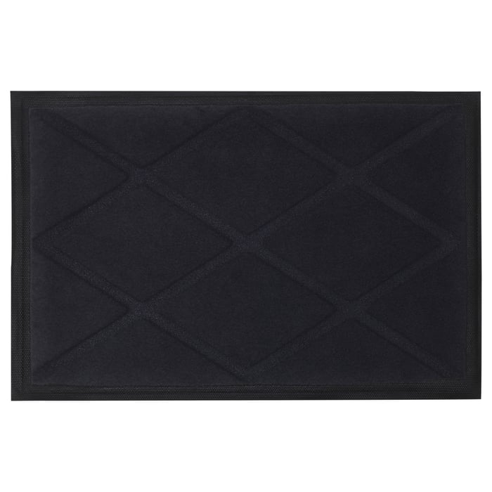 OKSBY door mat, grey, 40x60 cm IKEA