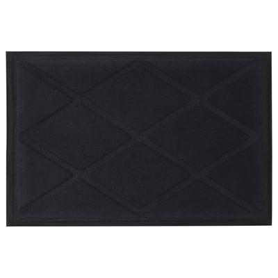 OKSBY Door mat, grey, 40x60 cm
