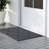 OKSBY Door mat, grey, 40x60 cm