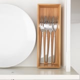 OSTBIT Cutlery tray, bamboo, 10x26 cm