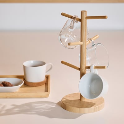 OSTBIT Mug stand, bamboo