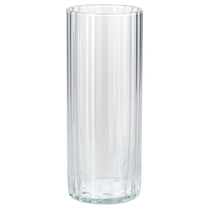 PÄRLGLADA Vase, clear glass, 24 cm