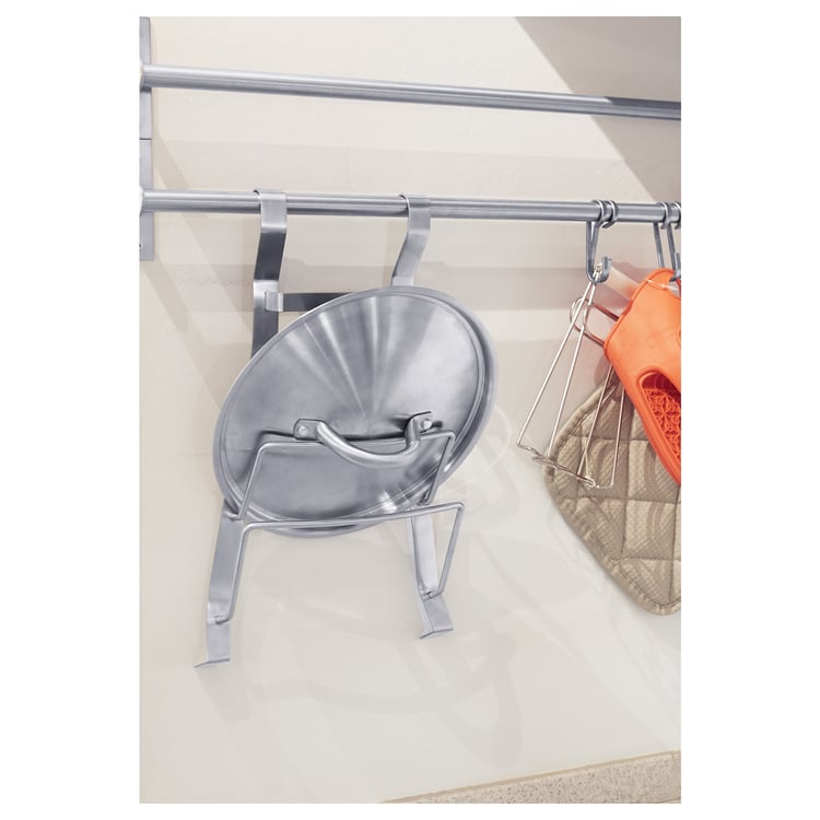 PÅRYD pot lid rack, stainless steel IKEA