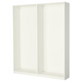 PAX 2 wardrobe frames, white, 200x35x236 cm