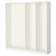 PAX 3 wardrobe frames, white, 200x35x201 cm