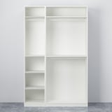 PAX / BERGSBO Wardrobe combination, white/white, 150x60x236 cm