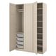 Option: PAX / BERGSBO Wardrobe, grey-beige/grey-beige, 150x60x236 cm