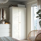 PAX / BERGSBO Wardrobe, white/white, 100x60x201 cm