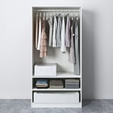 PAX / BERGSBO Wardrobe, white/white, 100x60x201 cm