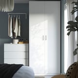 PAX / FORSAND Wardrobe, white/white, 100x60x236 cm