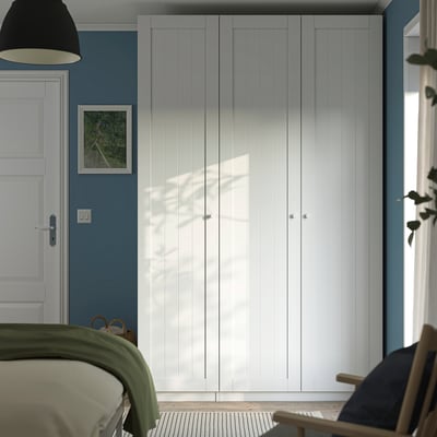 PAX / GULLABERG Wardrobe combination, white/white, 150x60x236 cm