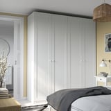 PAX / GULLABERG Wardrobe combination, white/white, 200x60x236 cm