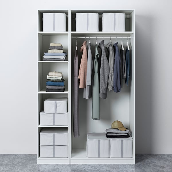 PAX / GULLABERG Wardrobe combination, white/white, 150x60x236 cm