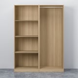 PAX / HASVIK Wardrobe, white stained oak effect/white stained oak effect, 150x66x201 cm