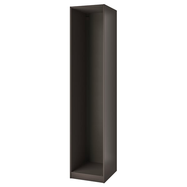 PAX Wardrobe frame, dark grey, 50x58x236 cm