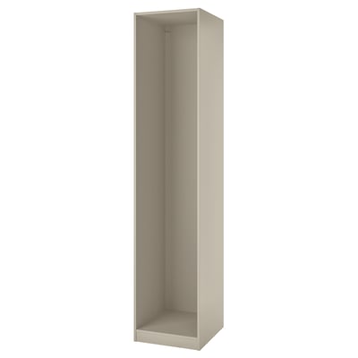 PAX Wardrobe frame, grey-beige, 50x58x236 cm