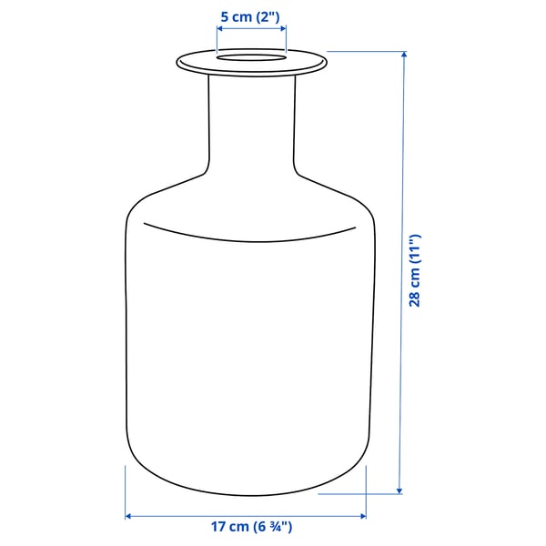 PEPPARKORN Vase, blue, 28 cm