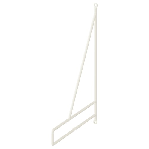 White metal bracket, angled l-shape, PERSHULT design.